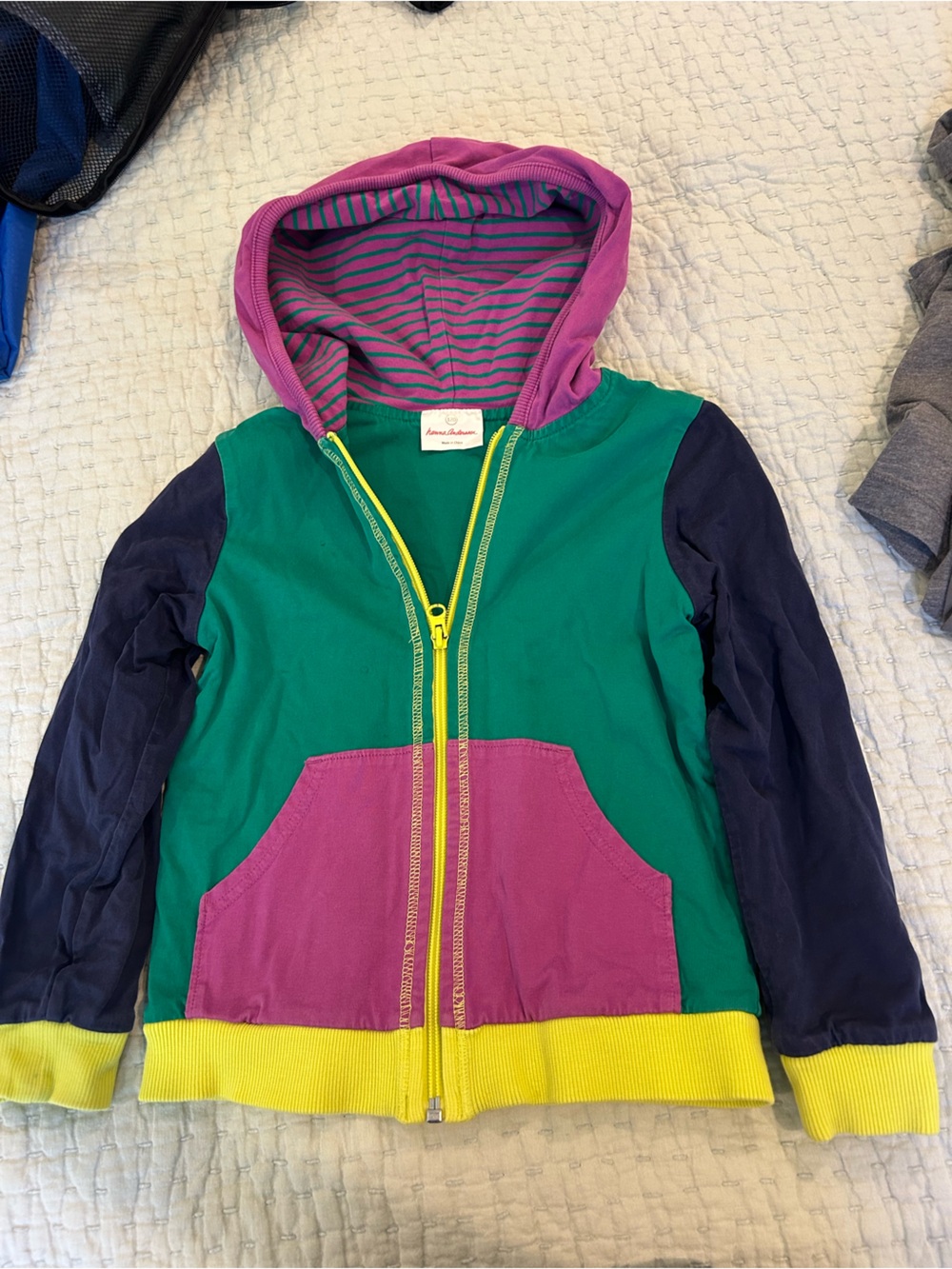 Hanna Andersson Girls Hoodie. Size 120.
